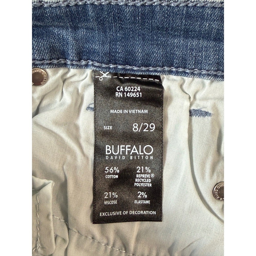 Buffalo David Bitton Alyssa Straight Leg Women 8/29 Blue NWT High Rise Stretch - Picture 5 of 10